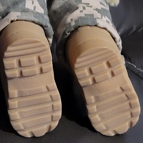 ARMY Bear Stuffed Animal Plush forces of America Military 11" Camo boots Teddy - Picture 5 of 14